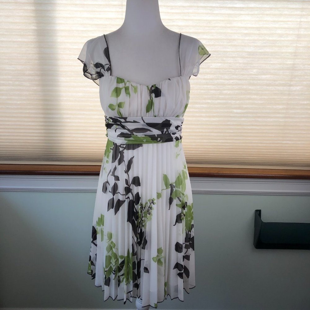 Speechless Floral Babydoll Whimsigoth Pleated Flutter Sleeve Dress Fairycore
